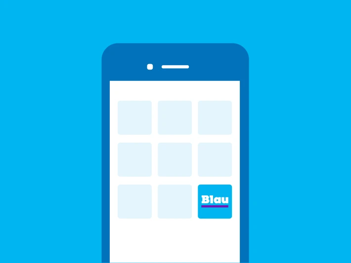  Blau: Prepaid-Guthaben per Smartphone aufladen

